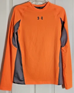 Under Armour Heat Gear Orange and Gray Top Youth Size Medium - Picture 1 of 9