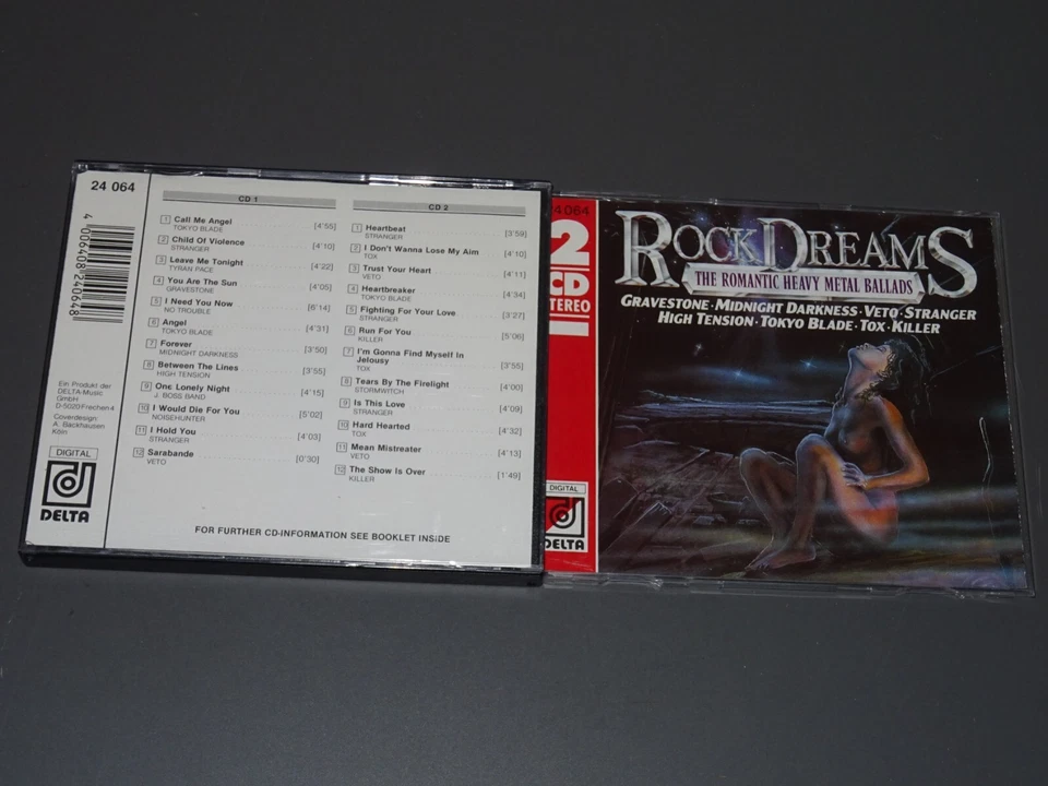ROCK DREAMS - ROMANTIC HEAVY METAL BALLADS (GRAVESTONE) / 2-CD-SET 1990 (EX) - Bild 1 von 1