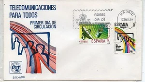 España Sobre Primer día Telecomunicaciones año 1979 (CZ-413) - Imagen 1 de 1