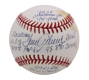 Tom Seaver Signed New York Mets Rawlings OML White MLB Baseball with 9x Insc - Picture 1 of 7