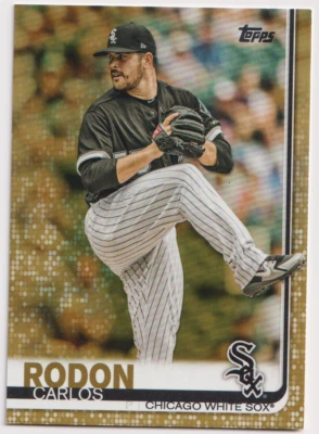2019 Topps Gold #137 Carlos Rodon 1906/2019 Chicago White Sox - Image 1 of 2
