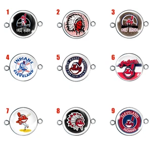 Chief Wahoo Doppelöse Armband/Halskette Charm - Bild 1 von 31
