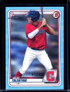 2020 1st Bowman Draft Paper ~ Milan Tolentino ~ Sky Blue 472/499 ~ #BD-4 - Picture 1 of 2