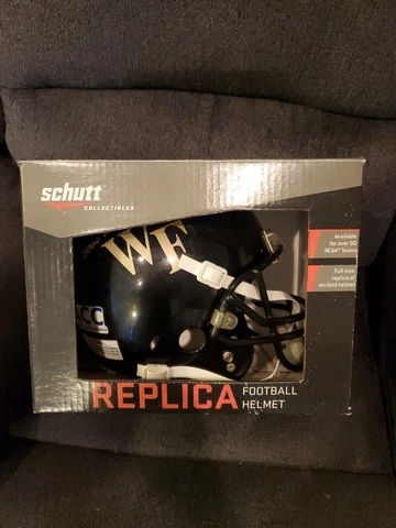 WAKE FOREST DEMON DEACONS Schutt XP Gameday REPLICA Football Helmet BLACK Cover