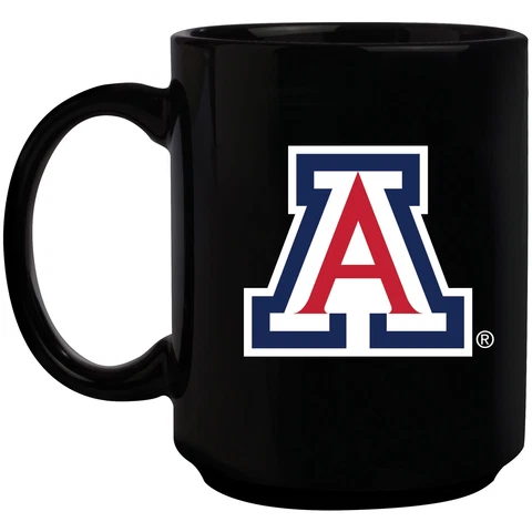 Black Arizona Wildcats 15oz. Primary Logo Mug Cover