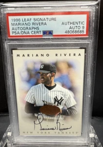 1996 LEAF SIGNATURE MARIANO RIVERA AUTOGRAPHS PSA/DNA CERT AUTHENTIC AUTO 9 - Picture 1 of 2