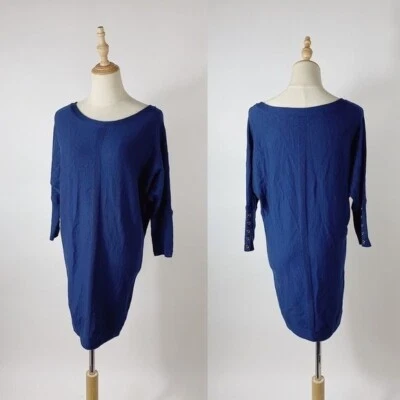 Vestido Suéter LILLY PULITZER Para Mujer Bloomfield Talla XS Pullover Manga 3/4 Azul Marino Foto 1 de 4