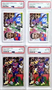 Lote de tarjetas de novato Panini Megacracks & Este Ansu Fati 2019 RC PSA 9 y 8 Barcelona - Imagen 1 de 3