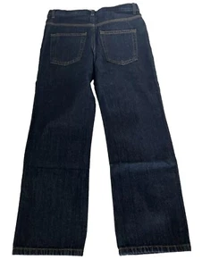 Pantalones de mezclilla Cat & Jack azules para niño cintura ajustable talla 10 Husky pierna recta nuevos - Imagen 1 de 14