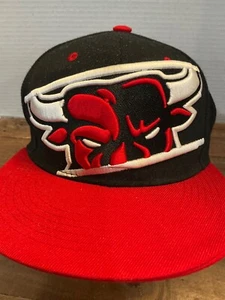 Vintage Inspired NBA Chicago Bulls Cap Logo Close Up SnapBack Hat Jordan - Picture 1 of 9