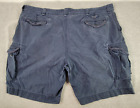Polo Ralph Lauren Mens Cargo Shorts Size 50 Blue Cotton Pockets Logo Quality