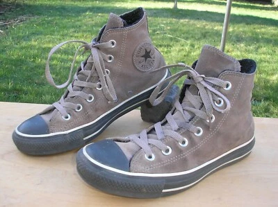Original CONVERSE Chucks Taylor Sneaker HI, Gr. 38, Braun, Leder, Gefüttert ! - Bild 1 von 4