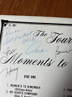 SIGNED AUTOGRAPHED BY The Four Lads Moments To Remember FL391 Record