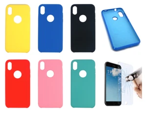 Funda Apple iPhone XS MAX (4G) Rigida Silicona Ultra Suave PTS + Protector - Imagen 1 de 6
