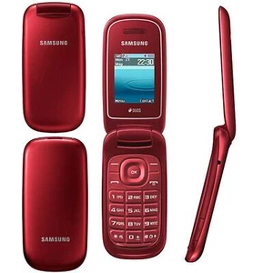 Oryginalny telefon komórkowy Samsung GT-E1272 czerwony podwójny sim telefon komórkowy z klapką nowy  - Zdjęcie 1 z 2