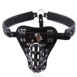 Sexy Cosplay Tops Straps Man BDSM Harness PU Leather Fetish Gay Lingerie - Picture 1 of 34