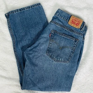 Levis 550 Classic Relaxed Bootcut Blue Jeans Boys Husky  Sz 10 M  (30x26) - Picture 1 of 9