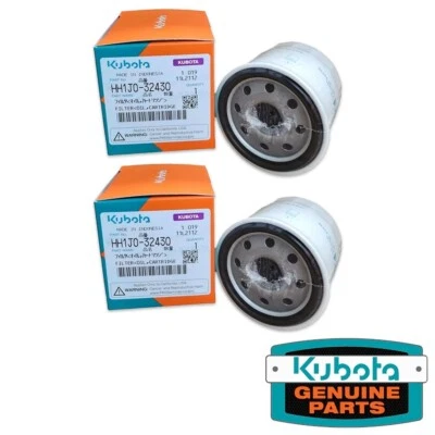 Genuine OEM Kubota HH1J0-32430 (Replaces HH150-32430) Oil Filter - 2 PACK - Image 1 of 2