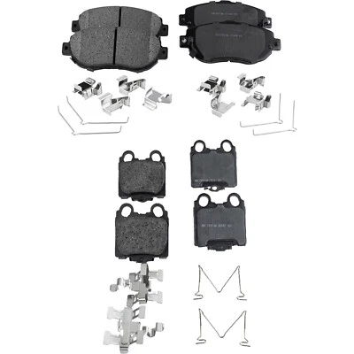 Front and Rear Ceramic Brake Pad Set For 2002-2010 Lexus SC430 2001-2005 IS300 - Image 1 of 4