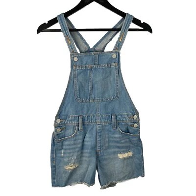 Pantalones cortos vaqueros envejecidos azul claro talla L (10-12) azul marino antiguo para niñas Foto 1 de 4