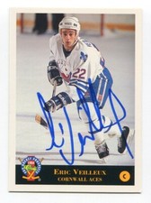 1994 Classic Pro Prospects Eric Veilleux Signed Card Hockey Autograph AUTO #67