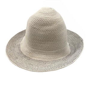 J. CREW Womens Ivory Wide Brim Bucket Hat One Size