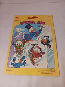 Disney Sticker Fun Duck Tales Vintage Disney Afternoon Cartoons Book - Picture 1 of 8