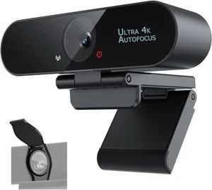 Autofocus Webcam 1080P Pro mit Verbessertem Mikrofon Sichtschutzabdeckung Stativ - Afbeelding 1 van 7