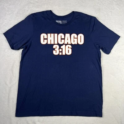 Camisa Stone Cold Steve Austin Chicago 3:16 WWF WWE Bears Azul Marino XL De Colección Foto 1 de 4