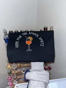 Here For The Aperol Embroidery T-Shirt - Picture 1 of 3