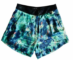 LIFE WITH BIRD SILK WOMENS DRESS SHORTS, Petite Size Au6, Lined Watercolour - Picture 1 of 3