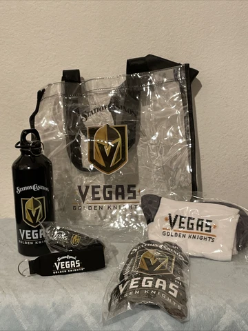 Vegas Golden Knights VGK Station Casino Bag, Water Bottle, Socks, Magnets Cover