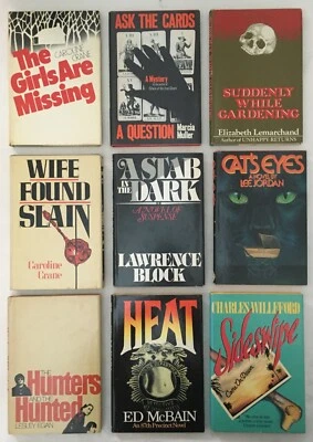 Lot of 10 Hardcover Vintage Mystery Novels Book Club Editions - Image 1 of 4