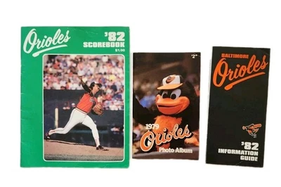 Baltimore Orioles 79 Photo Album 82 Scorebook vs Royals Info Guide Lot Ripken - Image 1 of 4