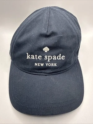 Kate Spade Signature Logo Embroidered Baseball Hat Adjustable Cap Navy - Image 1 of 4