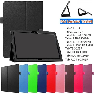 Ultra Slim Case Leather Tablet Cover Smart For Lenovo Tab 3 4 E10 P10 10.1" - Image 1 of 4