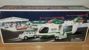Vintage 2001 Hess Helicopter With Motorcycle And Cruiser New In Original Box - Picture 1 of 4