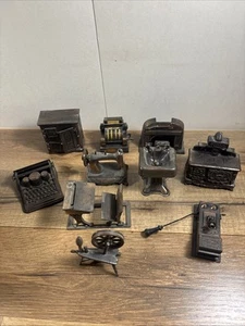 Vintage Durham Industries Metalware Lot of 10 Miniatures Doll House 1970's Lot 1 - Picture 1 of 6