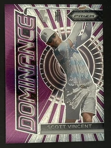 2024 Panini Prizm LIV Golf Dominance Purple Pulsar Scott Vincent #11 - Picture 1 of 2