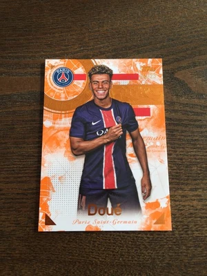 2024-25 Topps Exhibition PSG Desire Doue Orange 5/25 France - Image 1 of 2