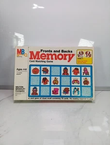 Vintage Memory Card Matching Game Fronts and Backs Milton Bradley 1980 Complete - Bild 1 von 4