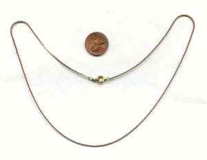 3 VINTAGE SOLID BRASS .5mm. WIDE THIN FINE COBRA CHAIN 18" NECKLACES CH94 - Picture 1 of 1