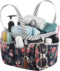 Portable Mesh Shower Caddy Bag, Large College Dorm Bathroom Caddy Organizer with - Picture 1 of 7