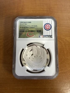 2014 P $1 U.S. CHICAGO CUBS Baseball Hall Of Fame NGC PF69 ULTRA CAMEO - Picture 1 of 4