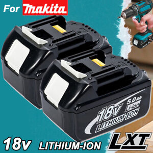 2Pack for Makita Bl1850B-2 18V Lxt Lithium-Ion 5Ah Battery Bl1850 Bl1860 Bl1830