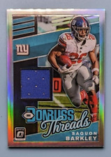 2019 Donruss Optic - Saquon Barkley Threads Silver Holo Game-Used Patch - Giants