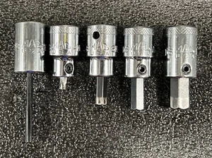 MAC Tools 3/8" Drive 5 Pc Metric/SAE Hex Bit Socket Driver Set 4 6 7 10mm 1/8” - Bild 1 von 13