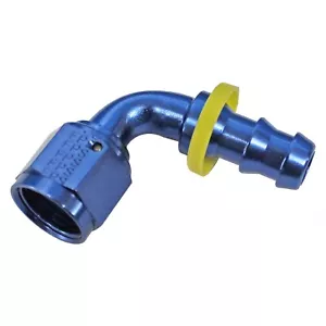 AN10 90 Degree Push On Hose End Blue AN 10 lite Fragola Race - Bild 1 von 1