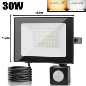 Inundador LED Con Detector de Movimiento Foco Faro 10W 20W 30W 50W 100W Lámpara - Imagen 1 de 22