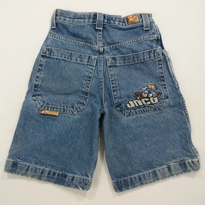 JNCO flamehead vintage skater hip-hop baggy bolo jorts pantaloncini giovani taglia 10 - Foto 1 di 10